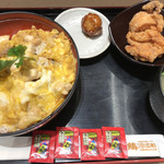 伊藤和四五郎商店 - 名古屋コーチン親子丼@しょうゆ麹唐揚セット