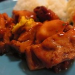 小さな街の食堂 cafe MISTY - チキンにはバターがのっていました