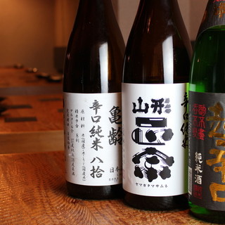 A must-see is the carefully selected sake and shochu that goes well with the food!