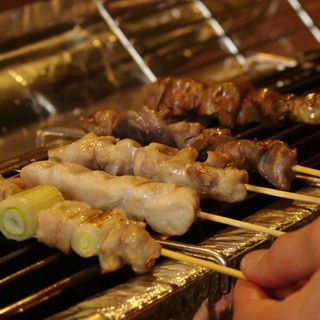 Yakitori (grilled chicken skewers) has been a specialty since the restaurant opened.