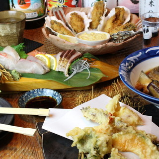 思わずお酒が進む、素材の旨味を活かした新鮮食材の料理の数々＊