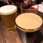 ビアバー うしとら - 20分も待たせたので本部長のビールがないｗ