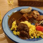 もうやんカレー - センスがない盛り付けだけど、己の欲の具現化。