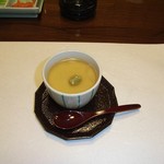 割烹 奈可越 - 白子茶碗蒸し 2009.12