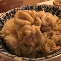 うを徳 - 松葉ガニ炊き込みご飯、白子とともに