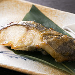 Grilled silver cod marinated in miso