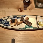 器楽亭 - 真魚鰹の塩焼き 堀川牛蒡の含み揚げ