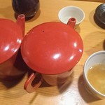 浅草じゅうろく - 蕎麦湯は二種類（濃いめとあっさりめ）