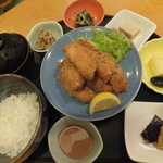 割烹 桃井 - カキフライ定食