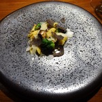 TACUBO - 田くぼ牛コース：パスタ②（芽キャベツ･放牧豚の煮こみソースのガルガネッリ）