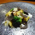 TACUBO - 田くぼ牛コース：パスタ②（芽キャベツ･放牧豚の煮こみソースのガルガネッリ）