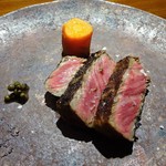 TACUBO - 田くぼ牛コース：メイン（十勝産 田くぼ牛の薪焼き）