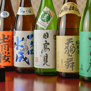 We offer delicious sake that goes well with high-quality Japanese-style meal.