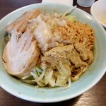 かじろうramen7 - ラーメン小、汁なし　あぶらマシ850円