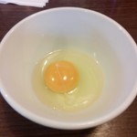 かじろうramen7 - 汁なしの生卵