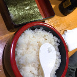 魚処　苫屋 - 海苔と酢飯