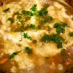 ソラマメ食堂 - 山芋とじ玄米雑炊