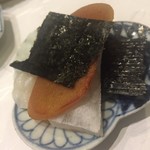 鮨 心白 - 唐墨とお餅って相性が良いんですね