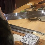 鮨 心白 - すごい包丁だねえと言ったら近くで見せてくれました