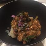 鮨 心白 - 鰹の塩納豆和え　美味です　納豆と鰹が合うなんてねぇ