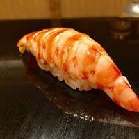 鮨 竜介 - 車海老 甘みもあり、エビの香りもしっかりする
