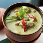 Lunch green curry set