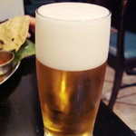 ダバ インディア - 2杯めのサッポロ生ビール。とってもクリーミーです。