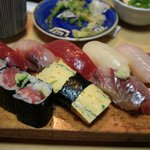 美よし鮨 - 「伊豆の味覚ランチ」のにぎり寿司　１，０００円