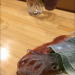 墨や - 烏賊にすだちを搾ると...