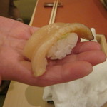 鮨 そえ島 - ミル貝　濃厚な貝の風味