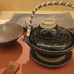 鮨 そえ島 - フグと九条ネギの土瓶蒸し