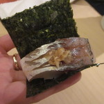 鮨 そえ島 - あじ　身が厚いのです