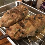 串焼キ カメチヨ・シャルボン - ラムミンチつくね パクチー入り