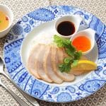 Hainanese chicken rice (with soup)