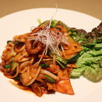 麺酒屋 蛸料理 一龍亭 - 明石蛸の甘辛味噌炒め