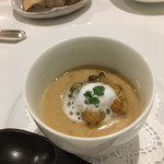 ラ・サンテ - サロマ産牡蠣とマッシュルームのフラン