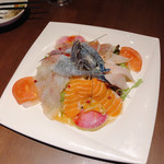肉・魚×野菜　ビストロTAKAYA - 店長のカルパッチョガチ盛り 1980円