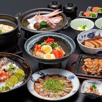 【土日祝昼限定】1ドリンク付き「喝彩（かっさい）コース」　全10品
