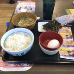 なか卯 - こだわり卵朝定食