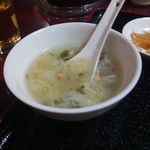 中華旭 - セットのスープ