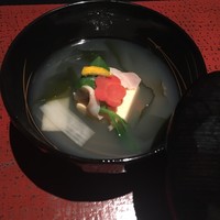 大阪なだ万 - お椀  蛤 玉子豆腐