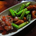 TAHOE - チョリソー＆アスパラ炒め