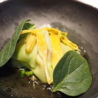 La Cime - ヒラメ 金針菜 コンソメ