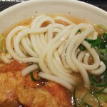 驛麺家 - 玉子うどんの麺の状態(2019.03.01)