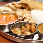 アーンドラ・キッチン - 【アーンドラ・ミールス（ノンベジ）@1,990円】エビカレー