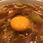 味奈登庵 - 玉子は最初にのせる。
