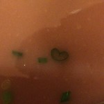 とんこつらーめん 黒竜 - ハートのネギ発見