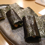 ふく田 - 牡蠣と大葉の磯辺巻