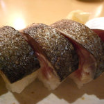 ふく田 - 鯖の押寿し（炙り）