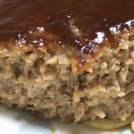 ほっともっと - デミグラスハンバーグ 断面